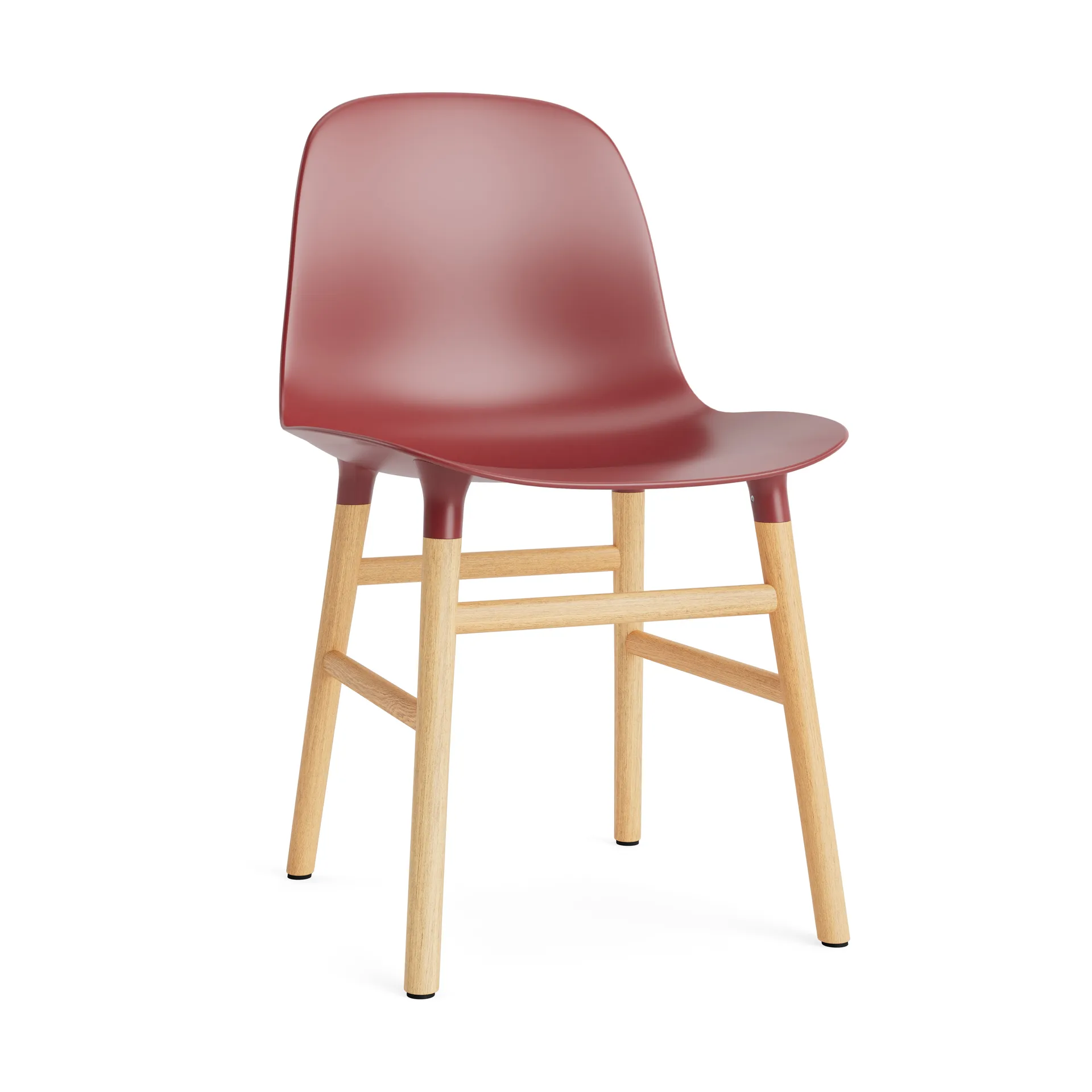 Normann Copenhagen Form stol red, ben i eg