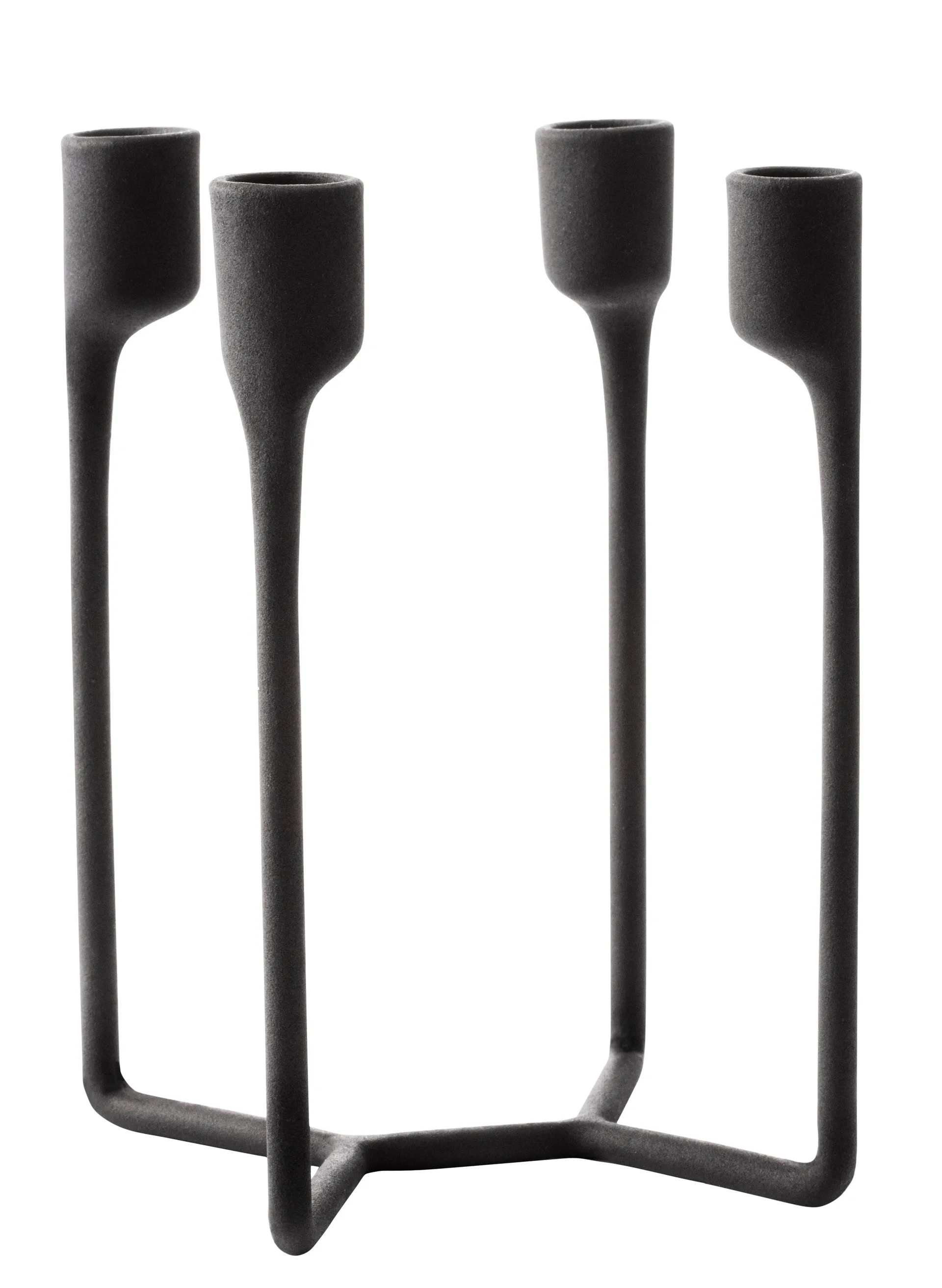 Normann Copenhagen Heima lysestage sort støbejern