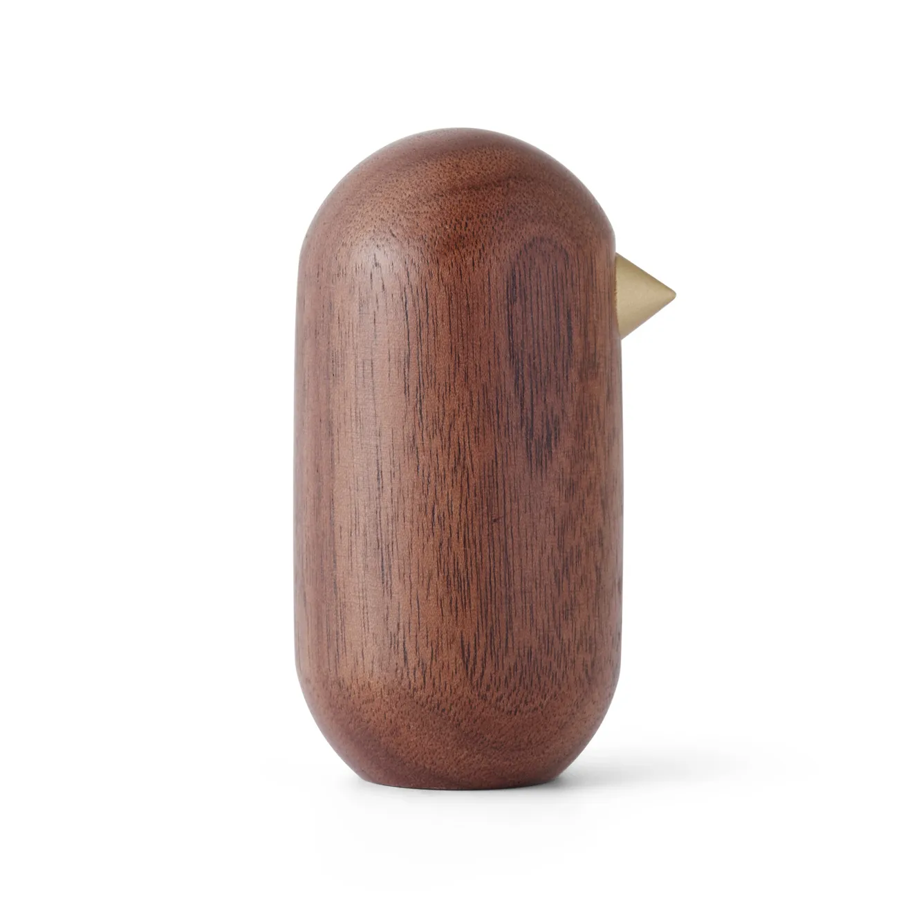 Normann Copenhagen Little Bird figur valnød 7 cm billede