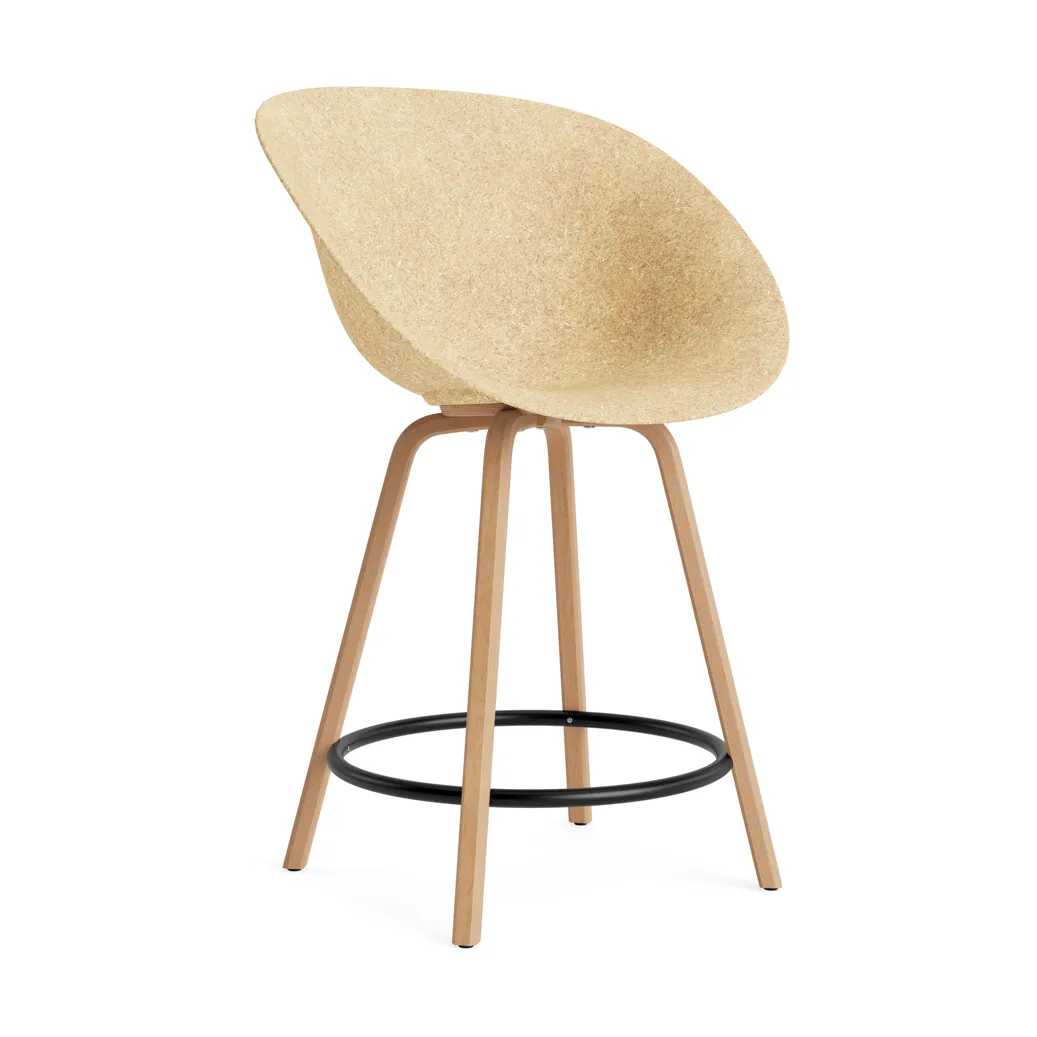 Normann Copenhagen Mat Bar Chair barstol 65 cm Hemp-beech-black steel