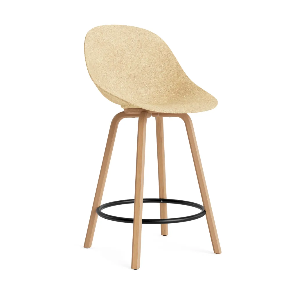Normann Copenhagen Mat Bar Chair barstol 65 cm Hemp-beech-black steel