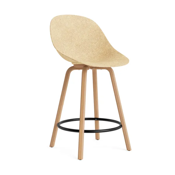 Mat Bar Chair barstol 65 cm, Hemp-beech-black steel