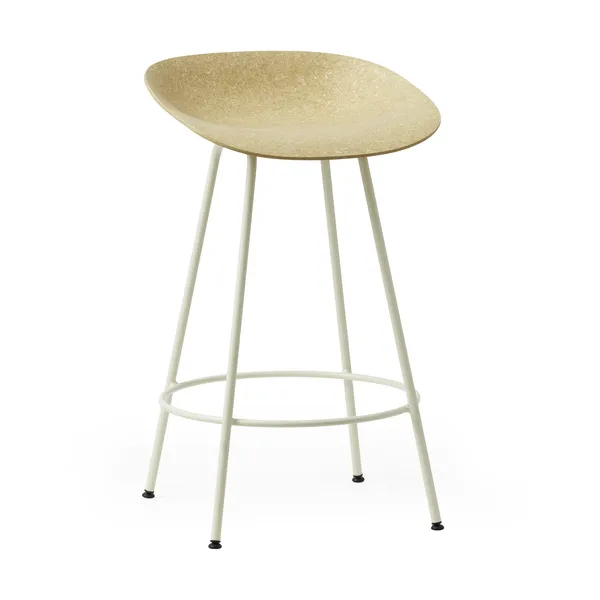 Mat Barstool barpall 65 cm, Hemp-cream steel