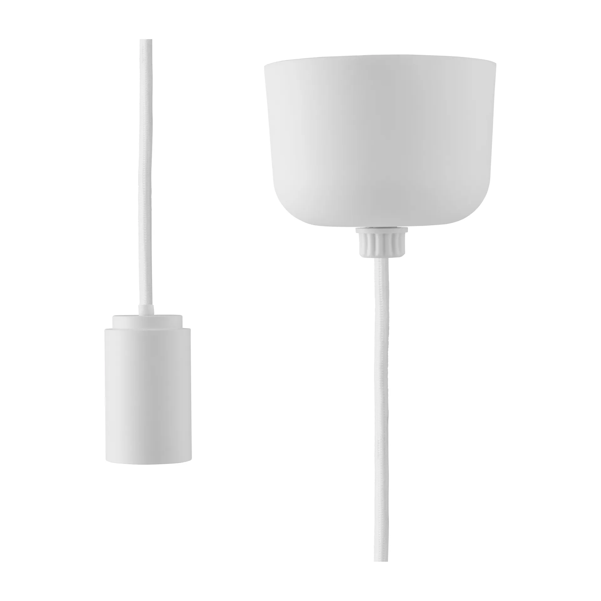 Normann Copenhagen Puff ledning med loftkop 2,5 m Hvid billede