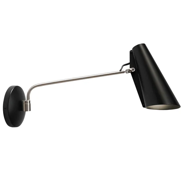 Birdy vägglampa, Black-steel