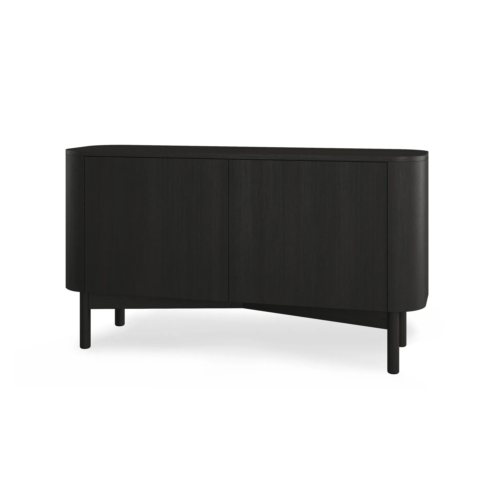 Northern Loud long sidebord 146 cm Black painted oak