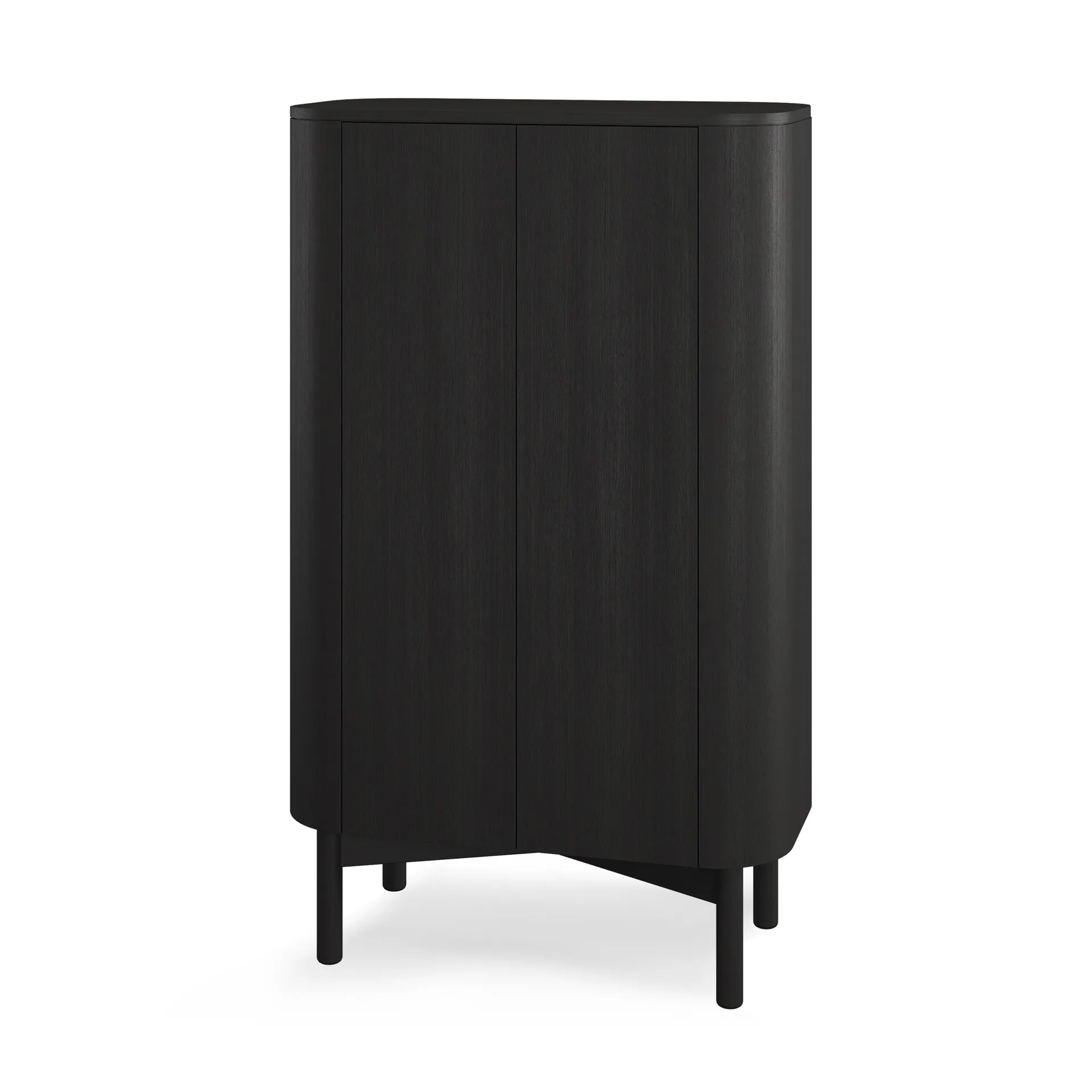 Northern Loud tall skab 143 cm Black painted oak