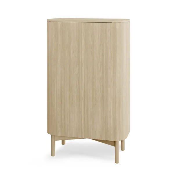 Loud tall skåp 143 cm, Light oiled oak