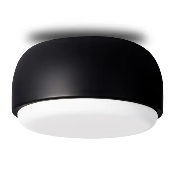 Over Me plafond Ø20 cm, Mattsvart