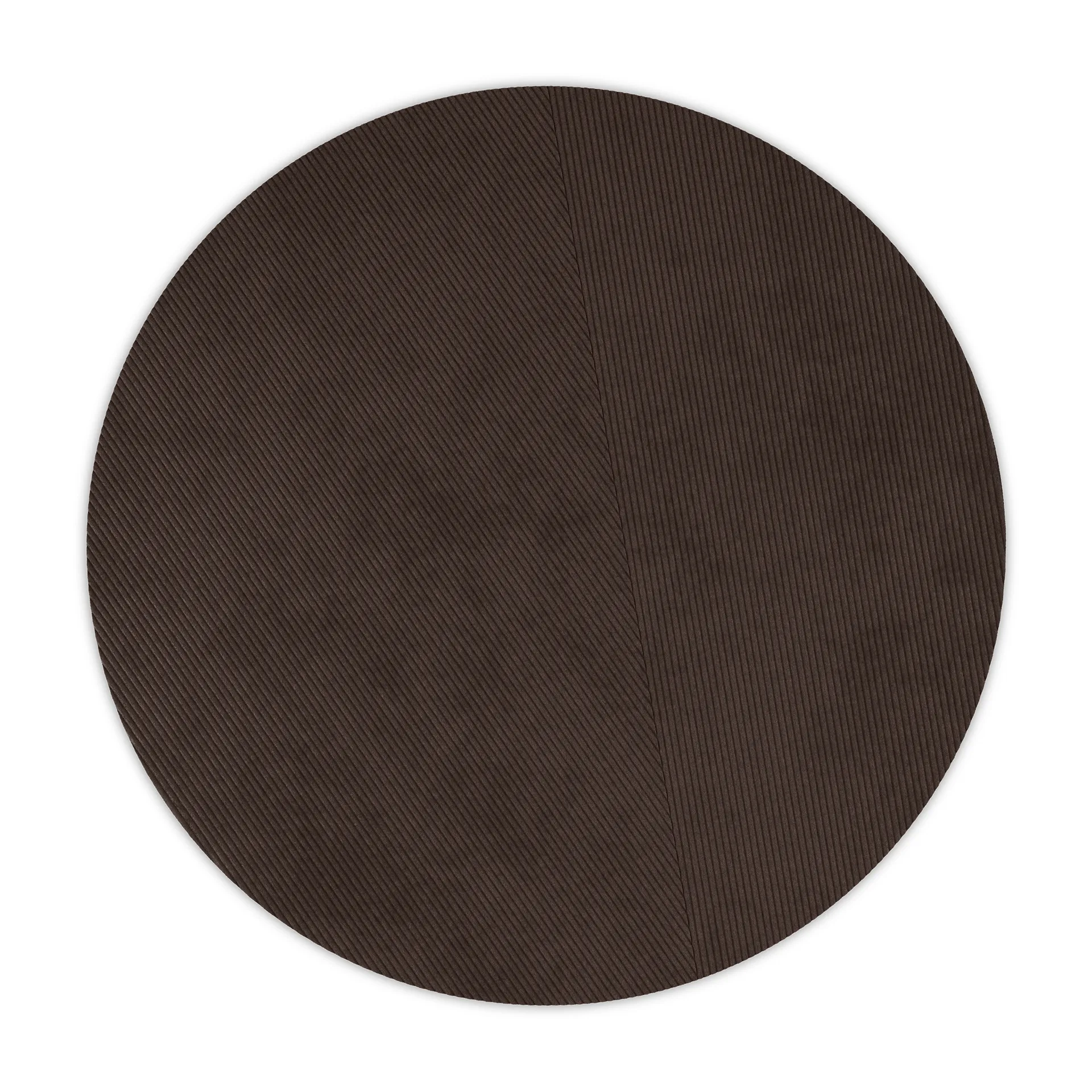 Northern Tapis rond Row Ø Marron foncé — vue 3
