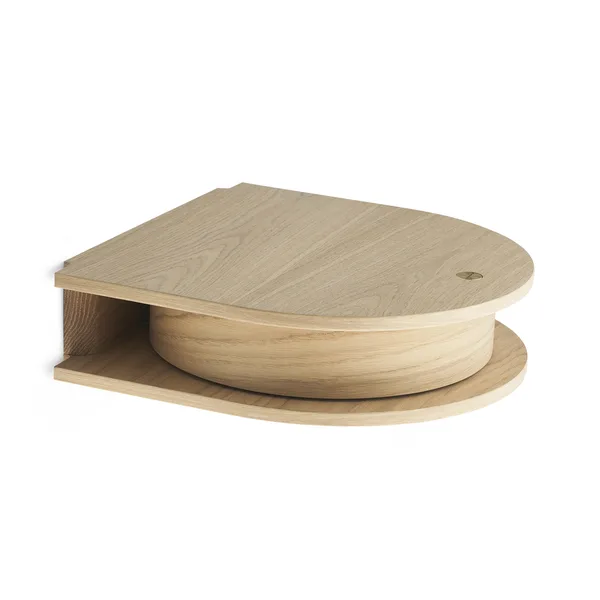 Valet låda vägghängd small, Light oiled oak
