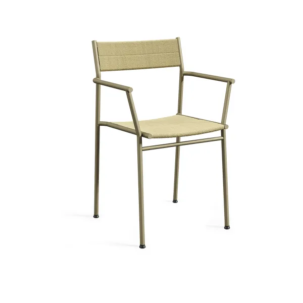 Vev karmstol, Grey beige-natural rope