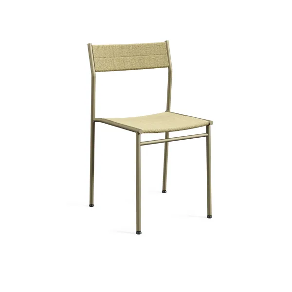 Vev stol, Grey beige-natural rope