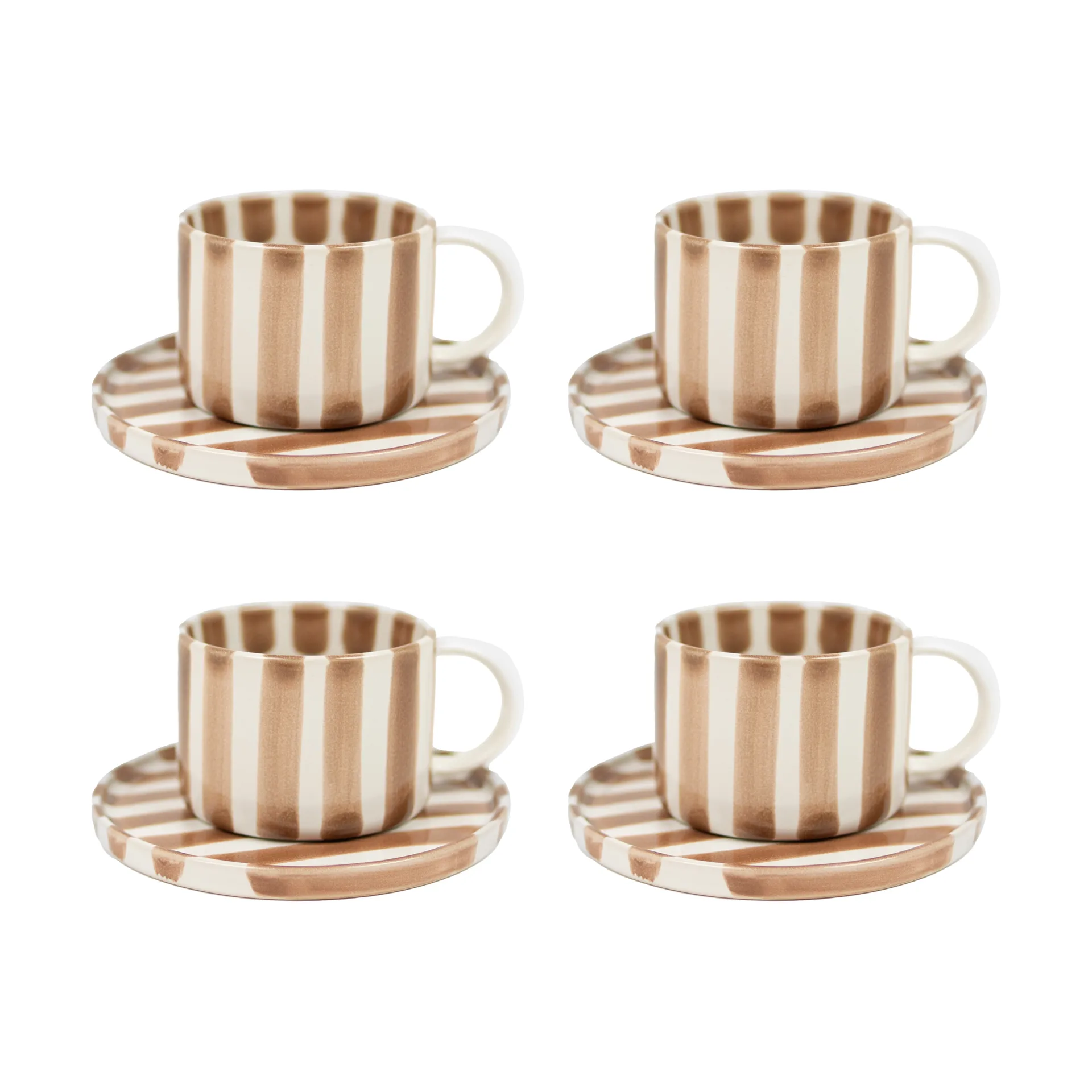 Olsson & Jensen Monica kop med underkop 4-pak - Beige