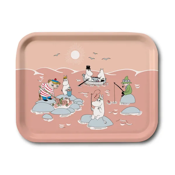 Fiske Mumin sommar 2022 bricka 20x27 cm