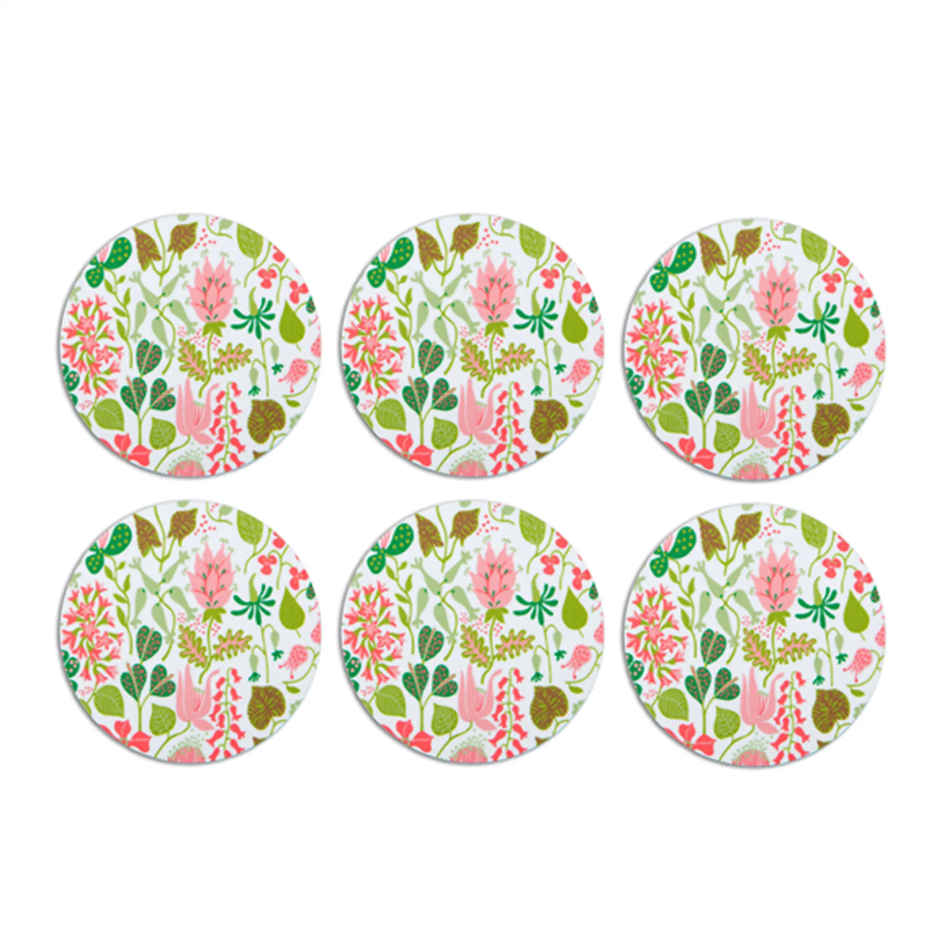 Opto Design Herbarium glasunderlag 6 stk rosa