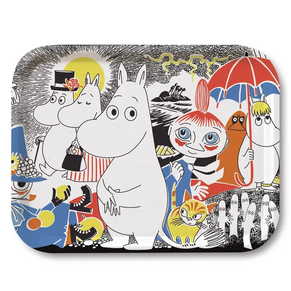 Moomin Comic Cover Nr1 bricka, 27x20 cm