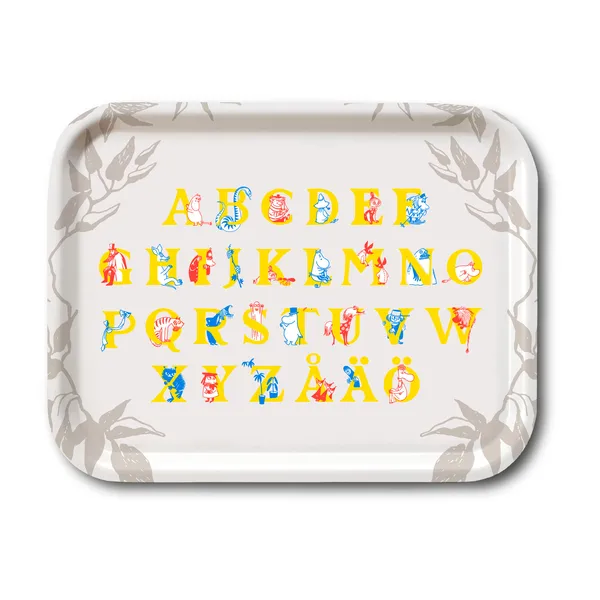 Mumin ABC bricka, 20x27 cm