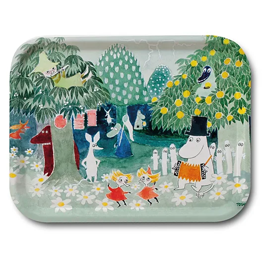 Mumin Trollkarlens Hatt bricka, 27x20 cm