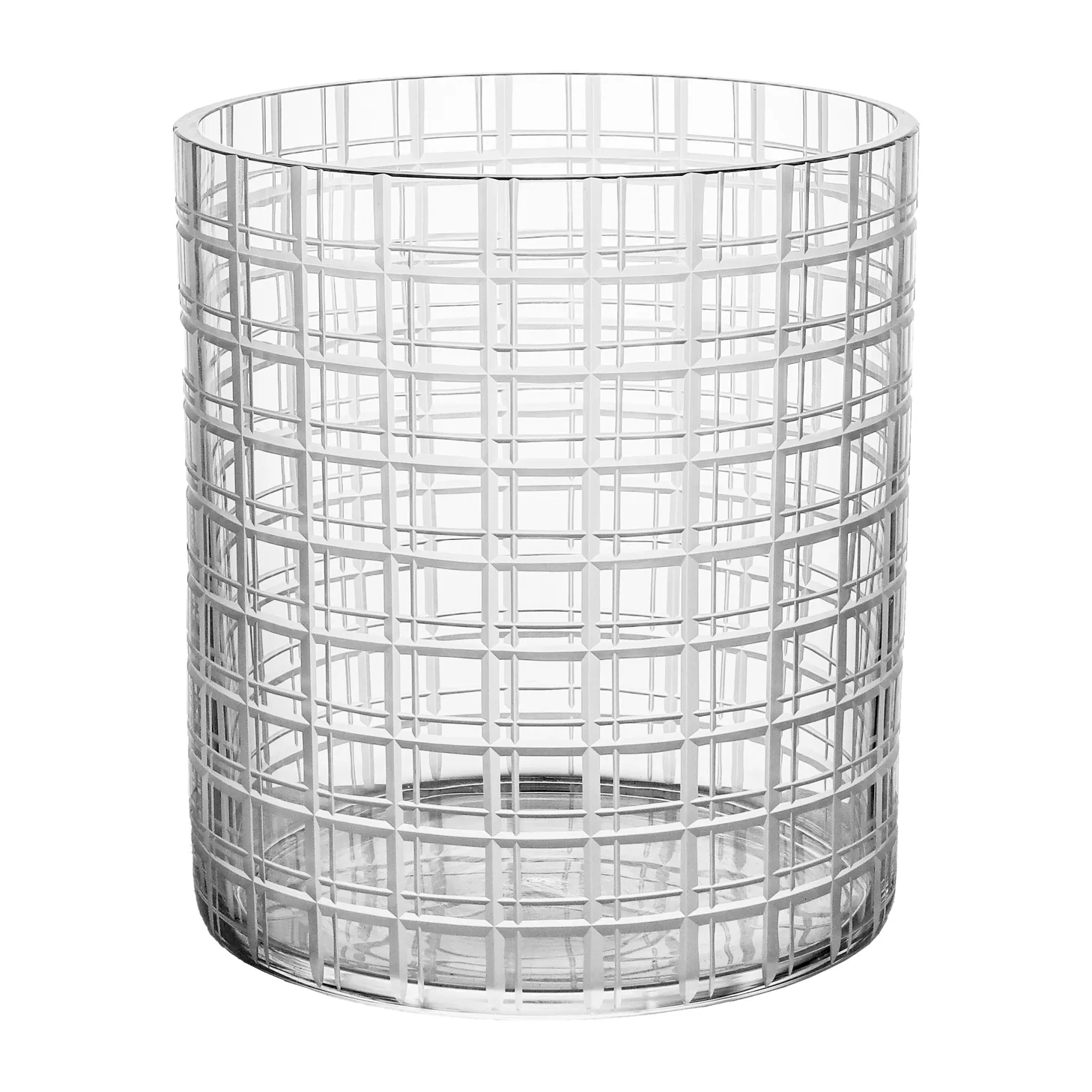 Orrefors Cut in number vase 20 cm Rutem&oslash;nster