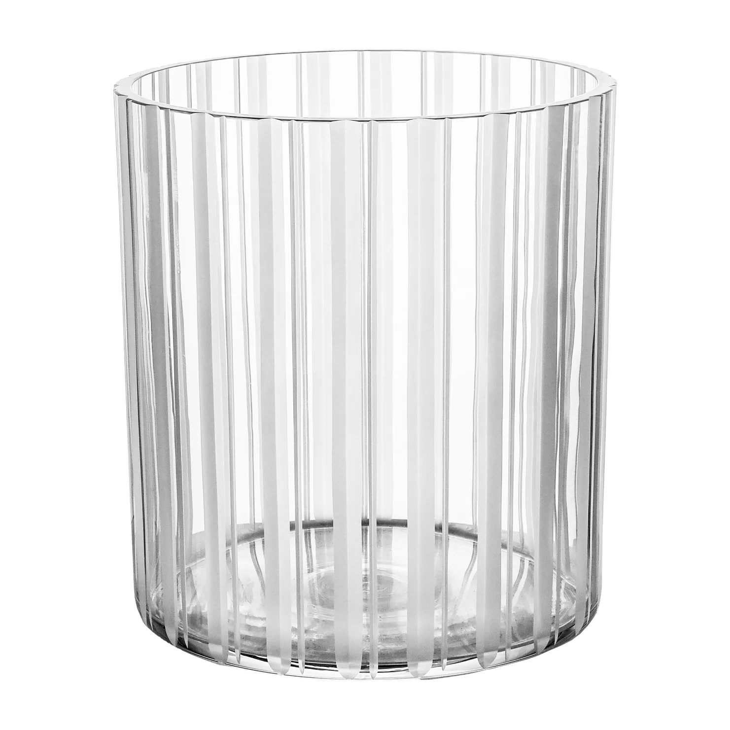 Orrefors Cut in number vase 20 cm Striper