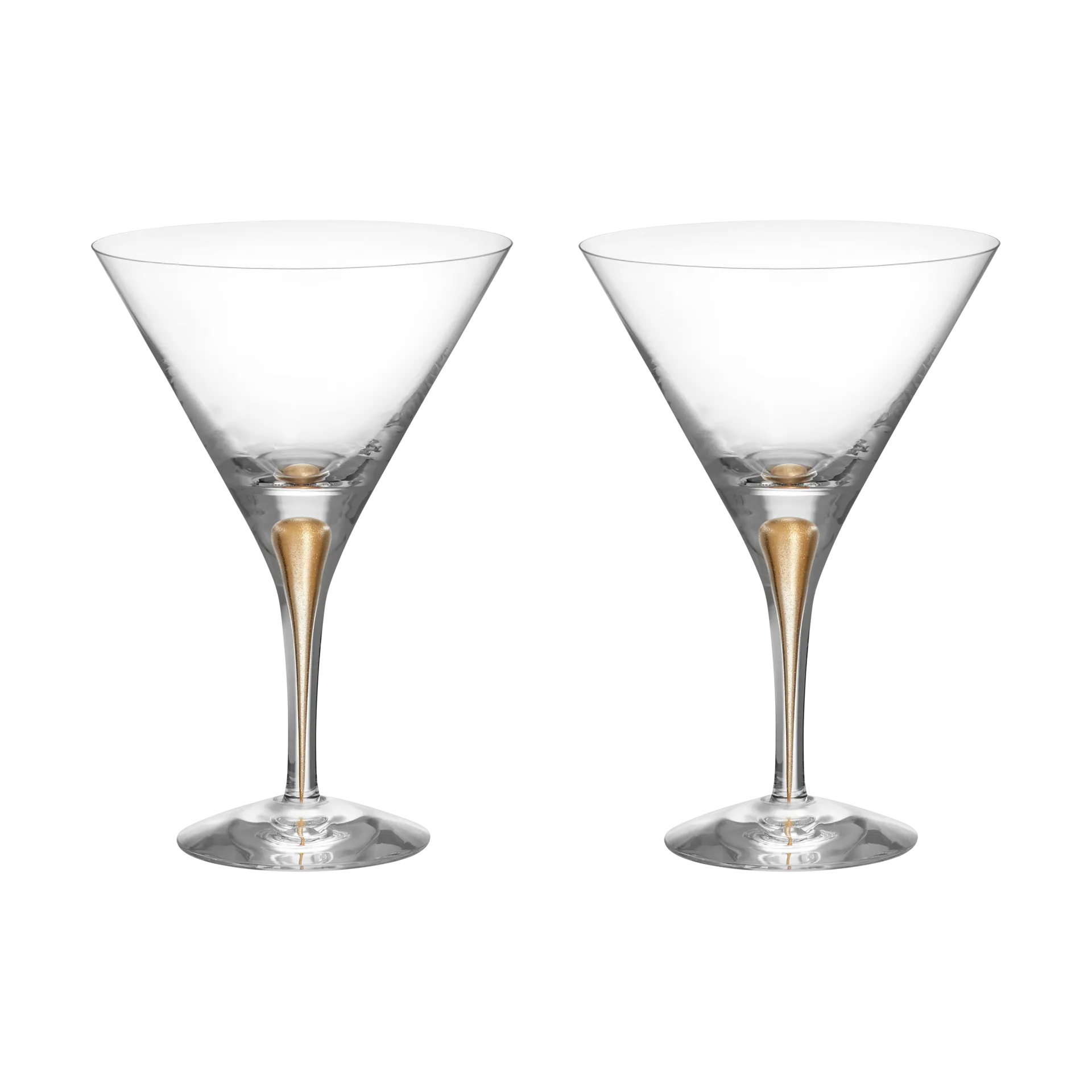 Orrefors Intermezzo martiniglas 25 cl 2-pak Guld