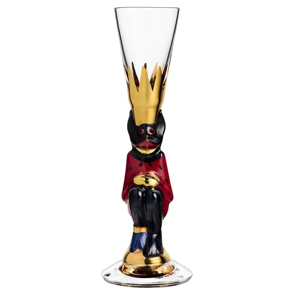 Orrefors Nobel snapseglas 4 cl rød