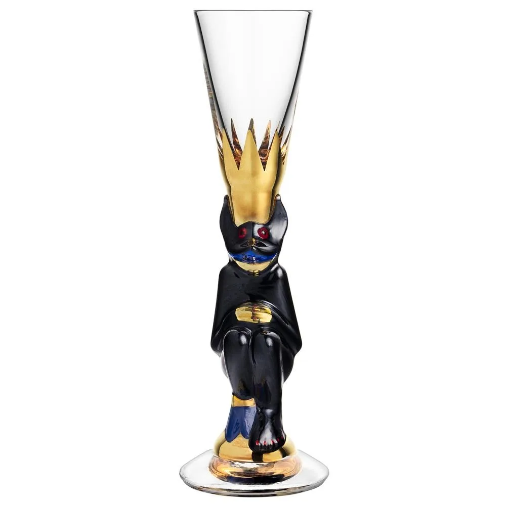 Orrefors Nobel snapseglas 4 cl Sort