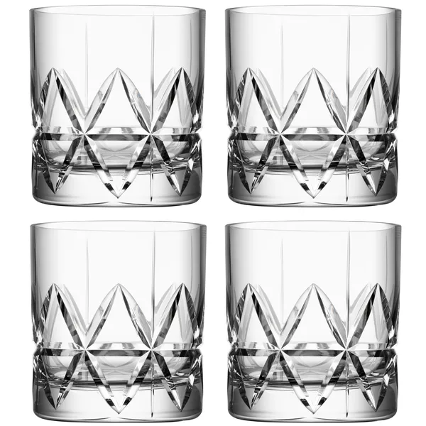Peak double old fashioned glas 4-pack, 34 cl