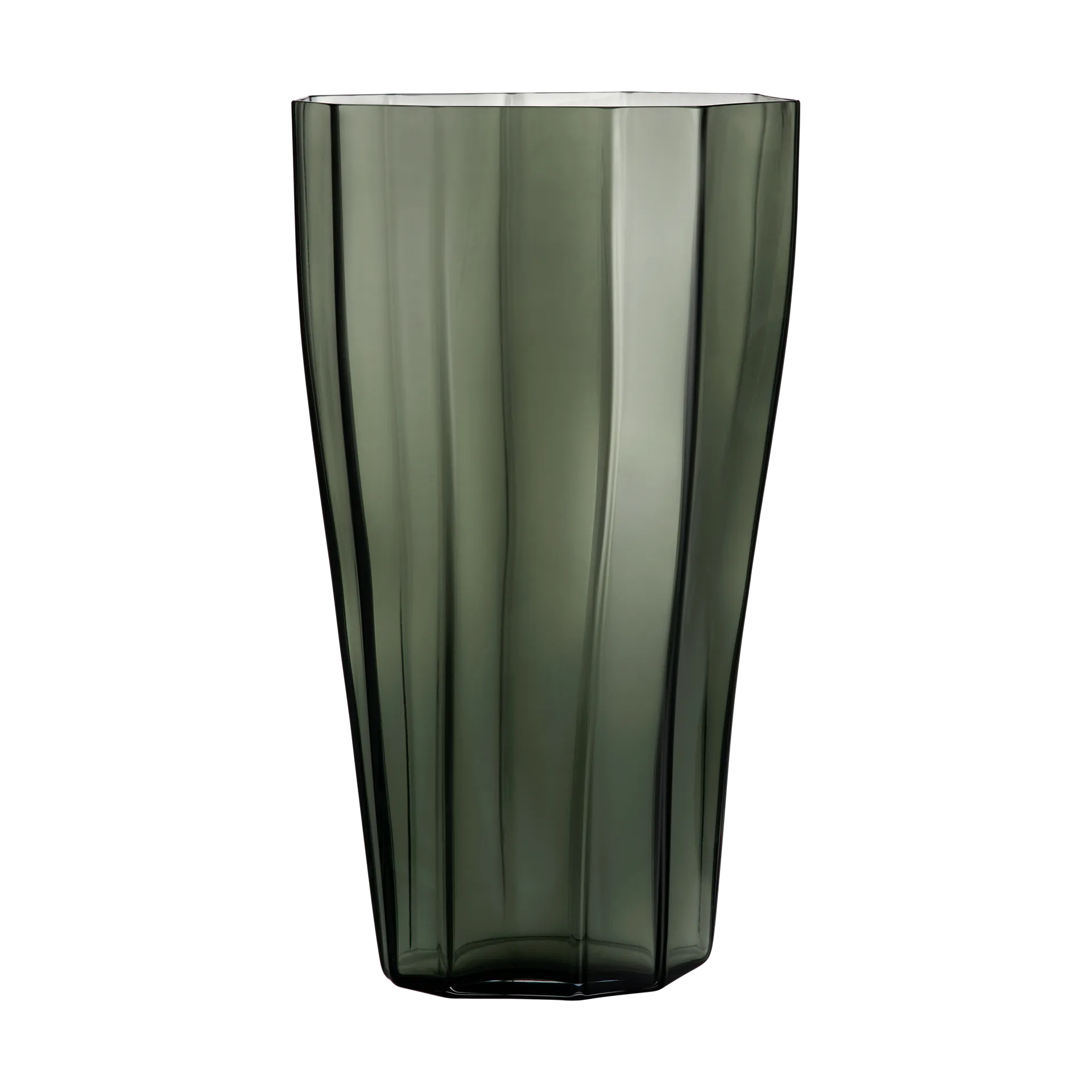 Orrefors Reed vase 50 cm Mosgr&oslash;n