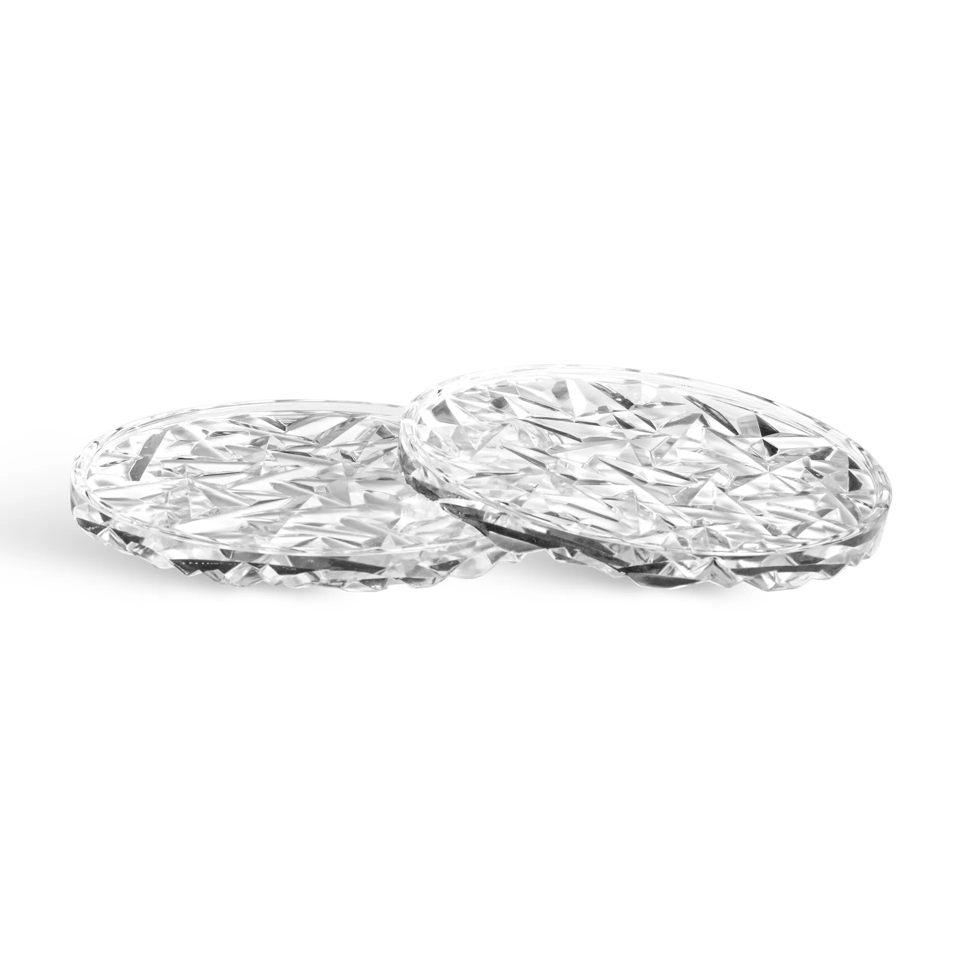 Orrefors Sous-verre Carat Ø, lot de 2 Transparent