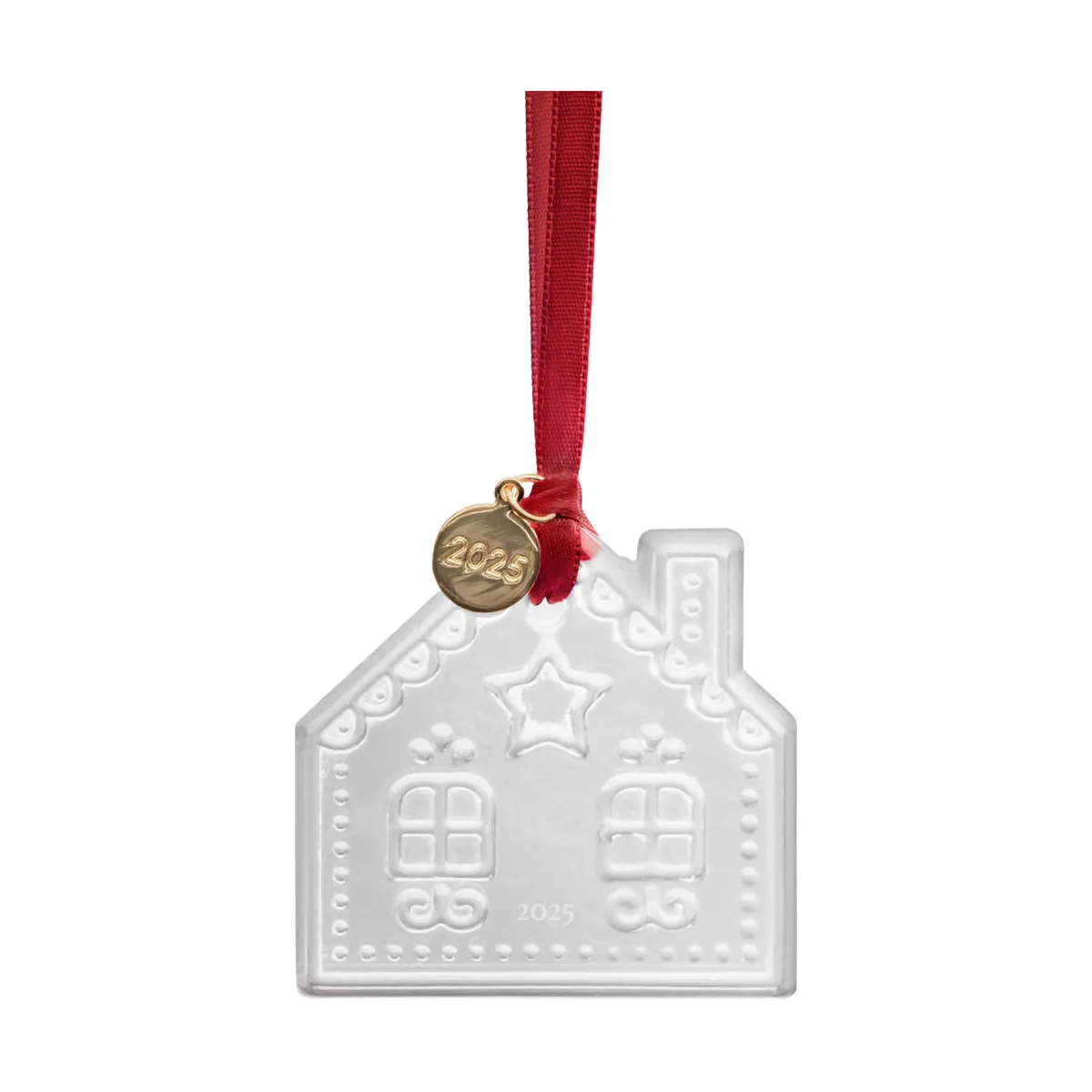 Orrefors Suspension de Noël Annual Holiday Ornament Maison en pain d'épices 2025