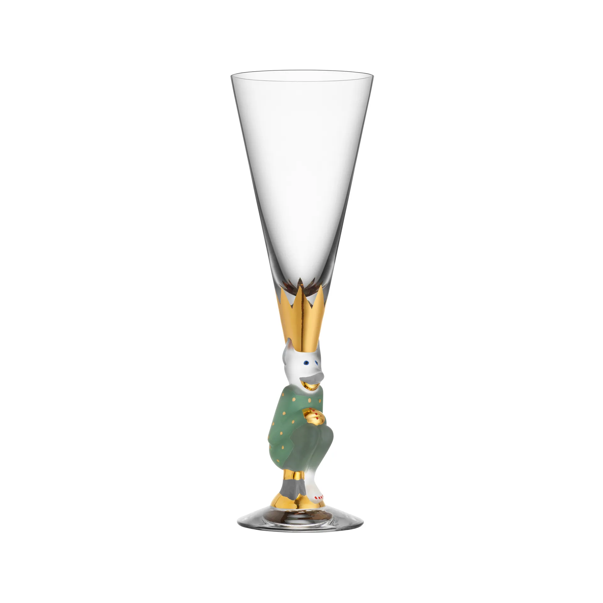 Orrefors The Sparkling Devil champagneglas 19 cl Grøn