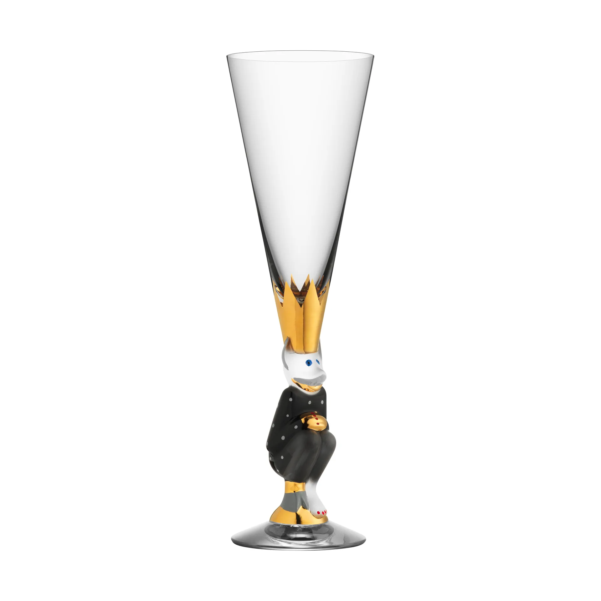 Orrefors The Sparkling Devil champagneglas 19 cl Mørkegrå