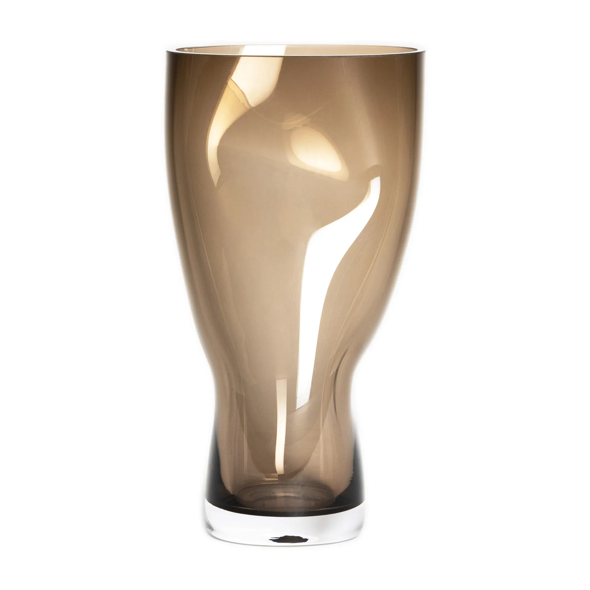 Orrefors Vase Squeeze Marron