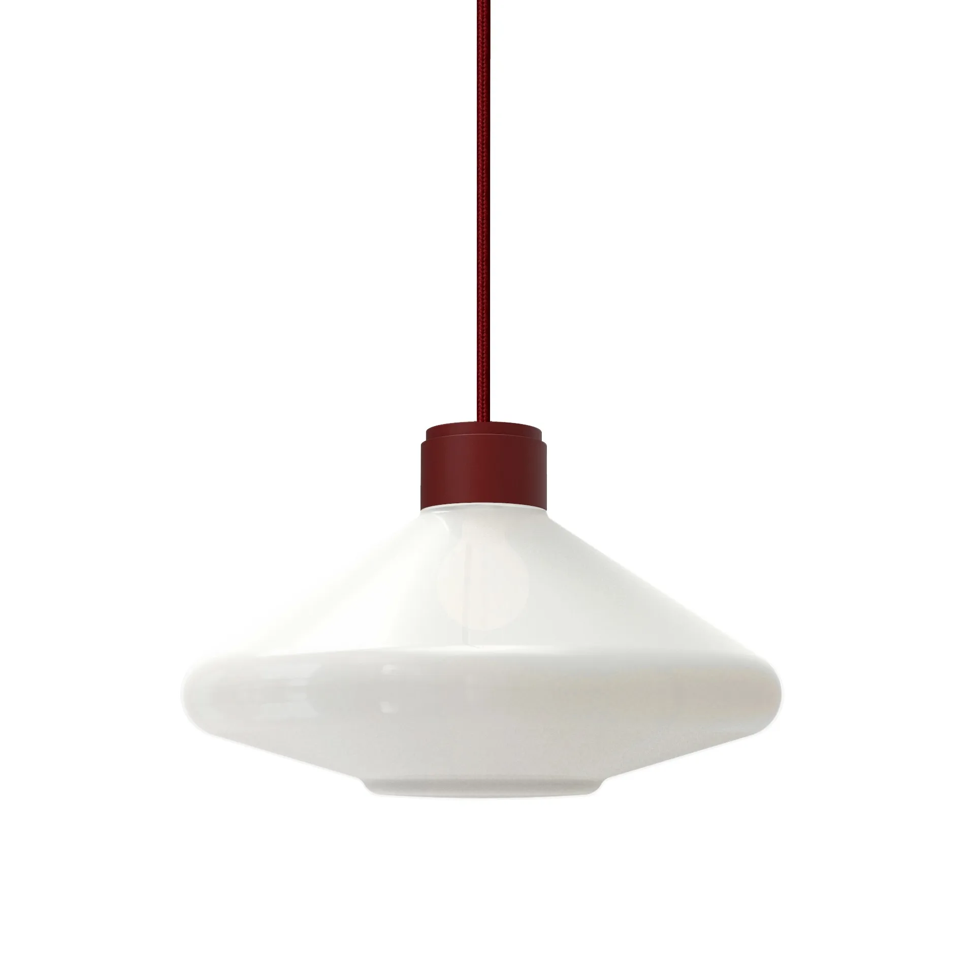 Örsjö Belysning Suspension Volver grande Rouge bœuf