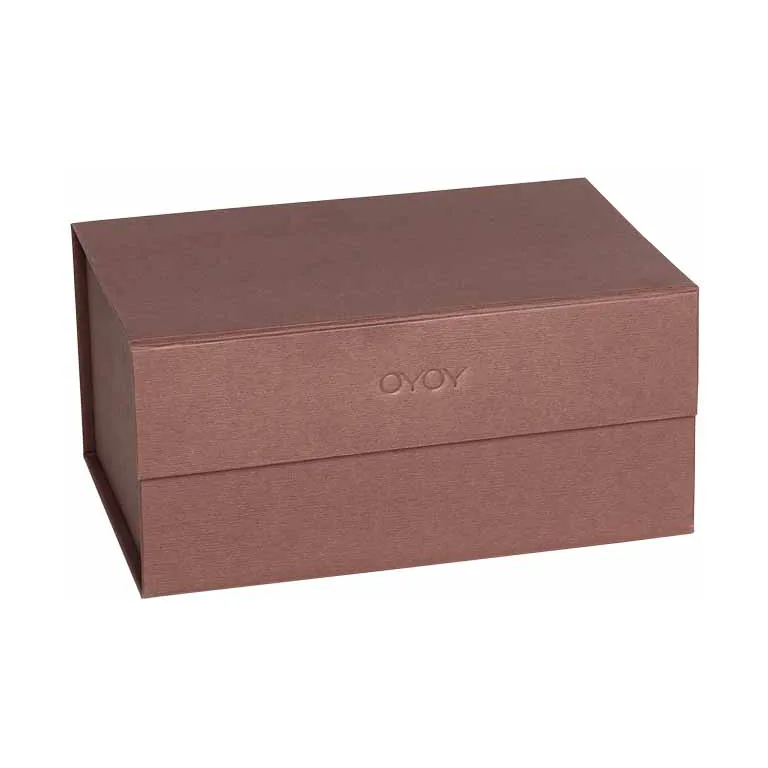 OYOY Boîte de rangement Hako A5 Caramel foncé