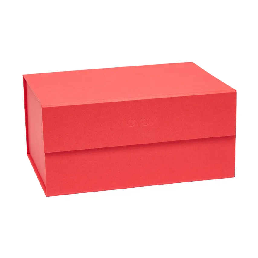 OYOY Boîte de rangement Hako A5 Cherry red
