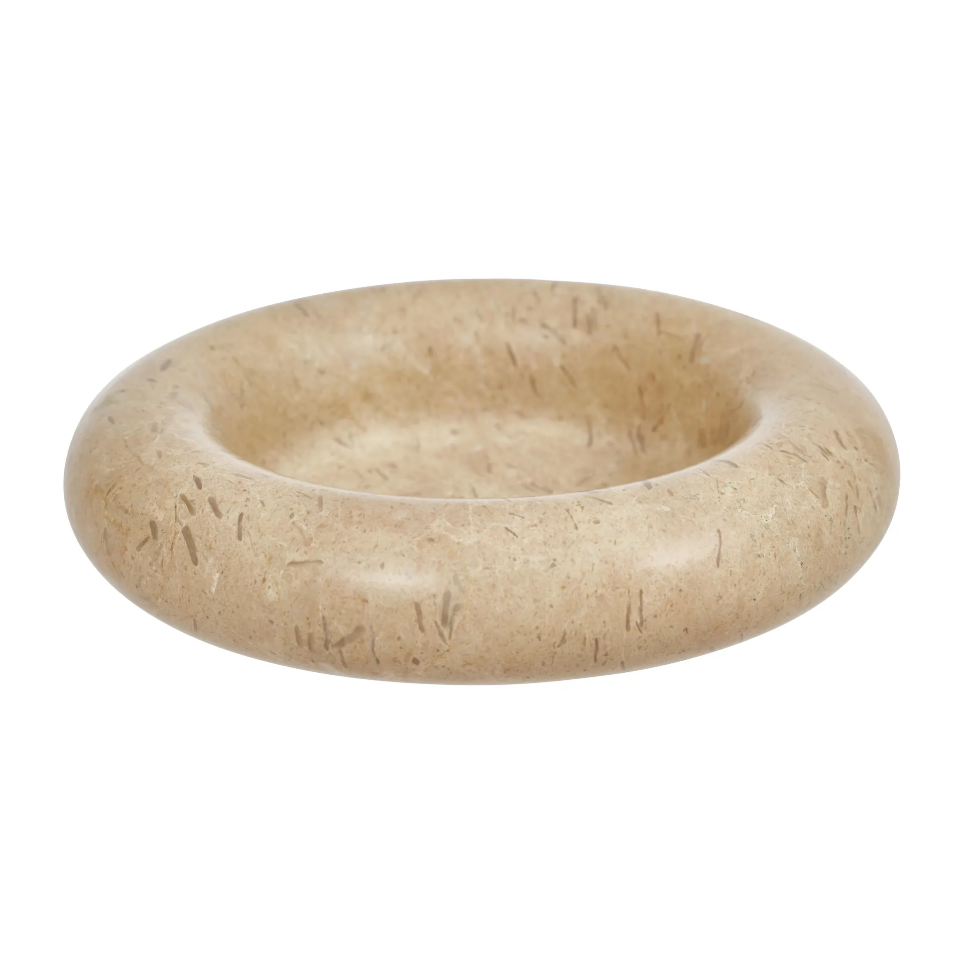 OYOY Bougeoir Savi marbre Ø13,8 cm Beige