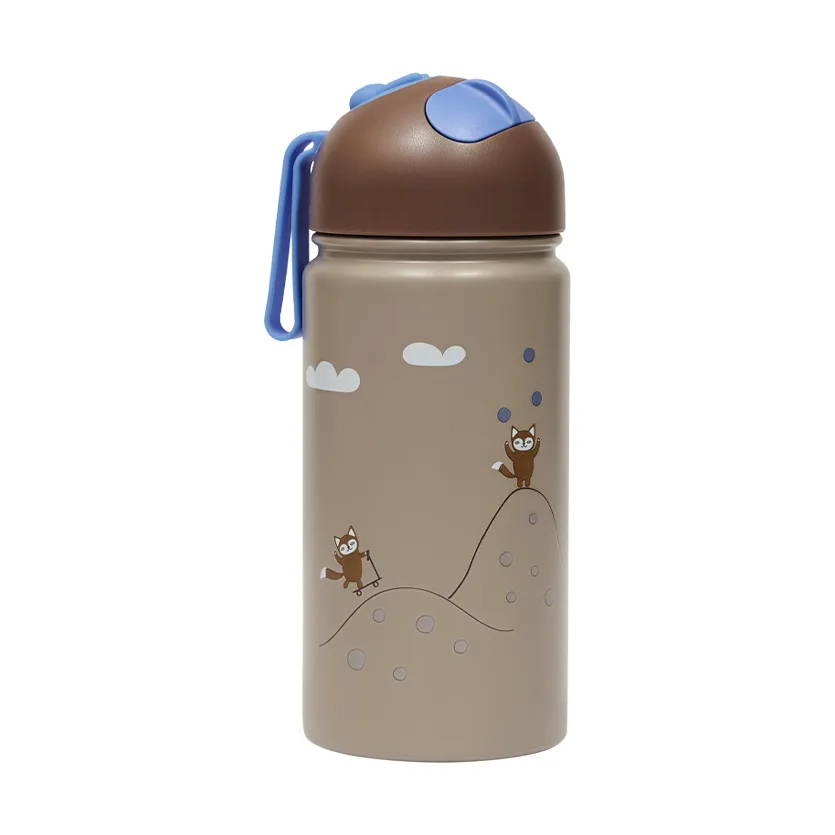 OYOY Bouteille isotherme Friends in the Forest 36 cl Blue