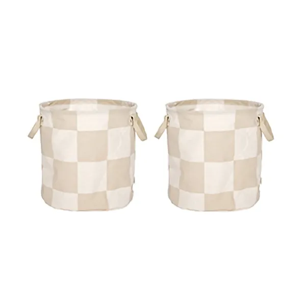 Chess förvaringskorgar medium 2-pack, Clay-offwhite