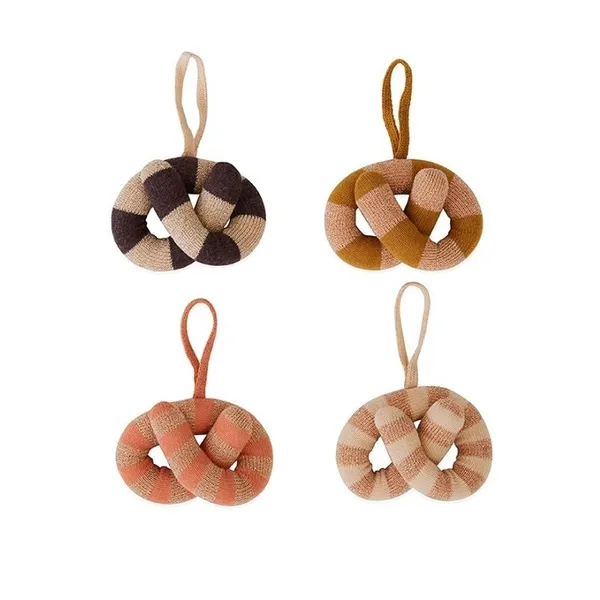 Christmas Pretzels julhänge 4-pack, Multi