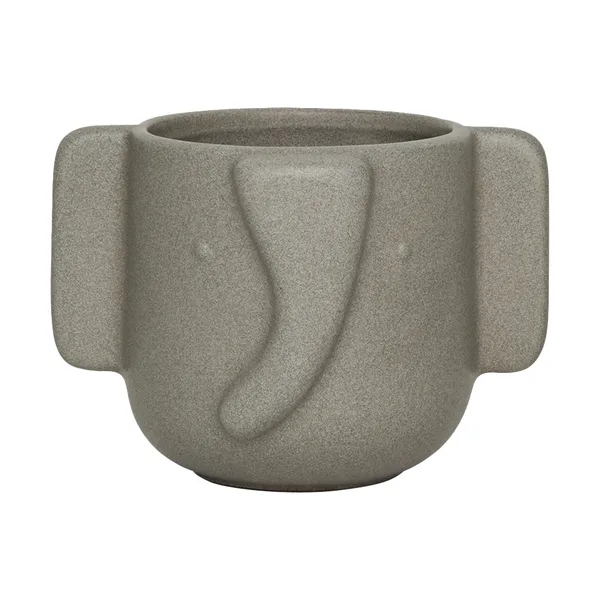 Elephant kruka Ø9,6 cm, Stone