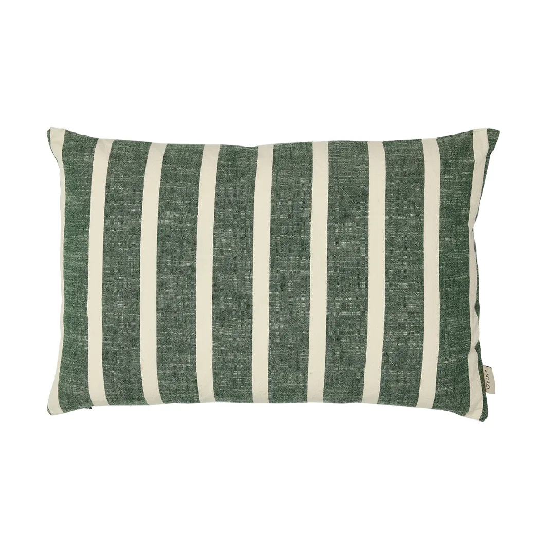 OYOY Housse de coussin Kara cm Green-white
