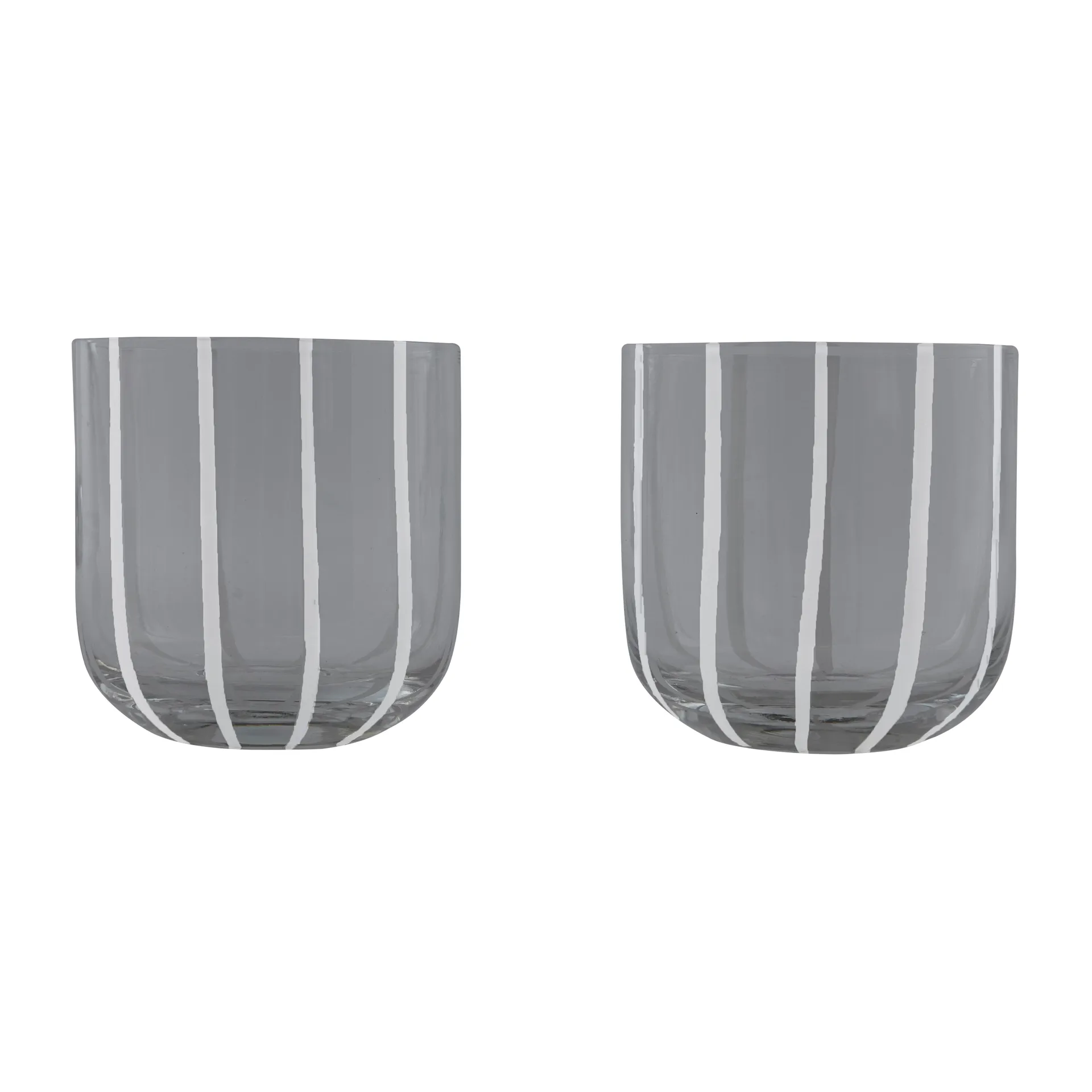 OYOY Mizu glas 2-pak Grey-white