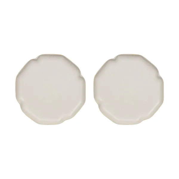 Nori desserttallrik 13x15 cm 2-pack, Mellow