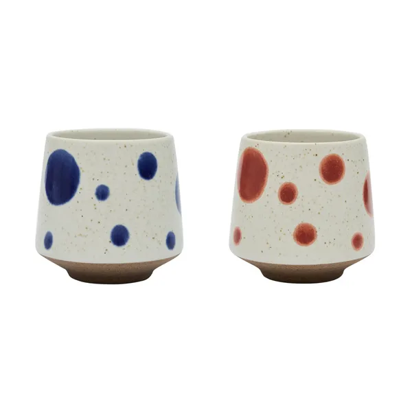 Nori dot kopp Ø6,95 cm 2-pack, Blue