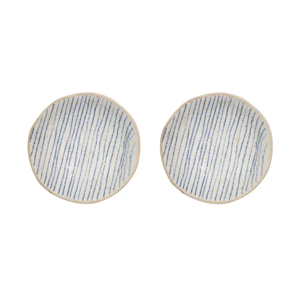 Nori striped skål mini Ø8 cm 2-pack, Clay-optic