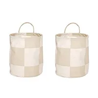 OYOY Panier de rangement Chess small 2 pièces Clay-offwhite