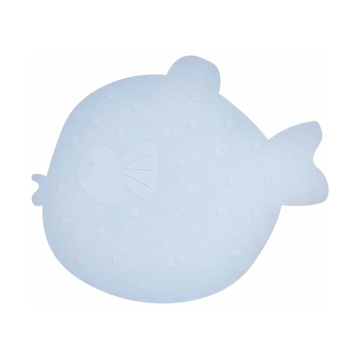 OYOY Petit tapis de bain Finn Bleu glacial
